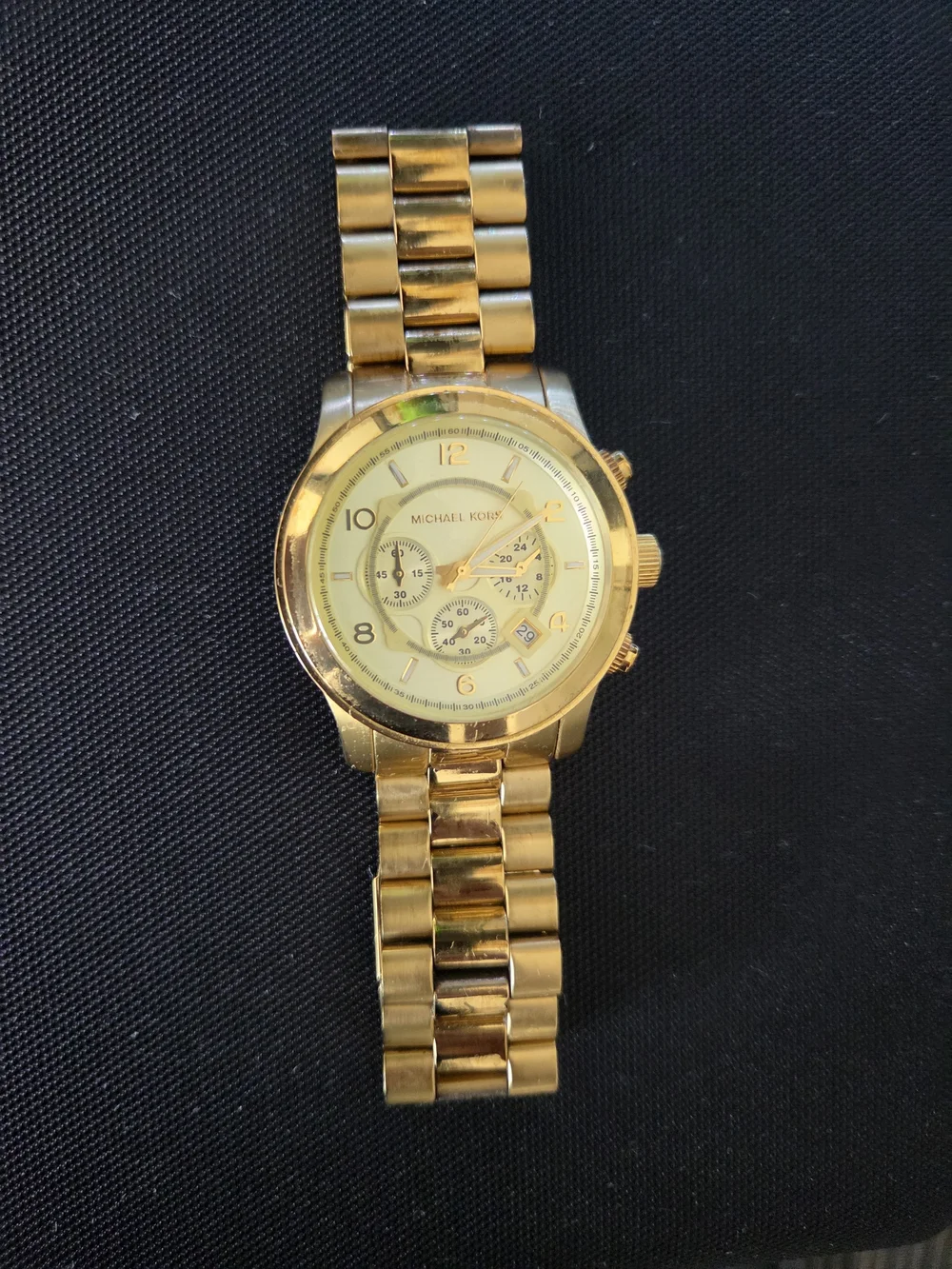 Michael Kors Men's Gold-Tone Chronograph Bracelet Watch